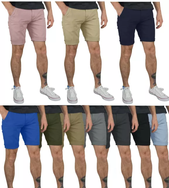 Mens Chino Shorts 100% Cotton Jeans Cargo Combat Half Pant Casual Designer