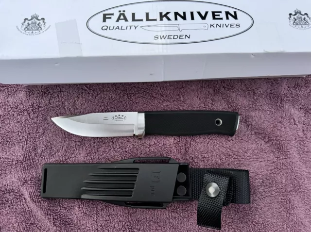 Fallkniven F1 Pro Elmax Steel Fixed Blade Knife with Zytel Sheath