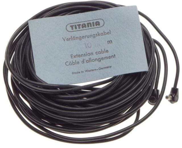 TITANIA 10m de longitud cámara de extensión flash cable de extensión ligero usado
