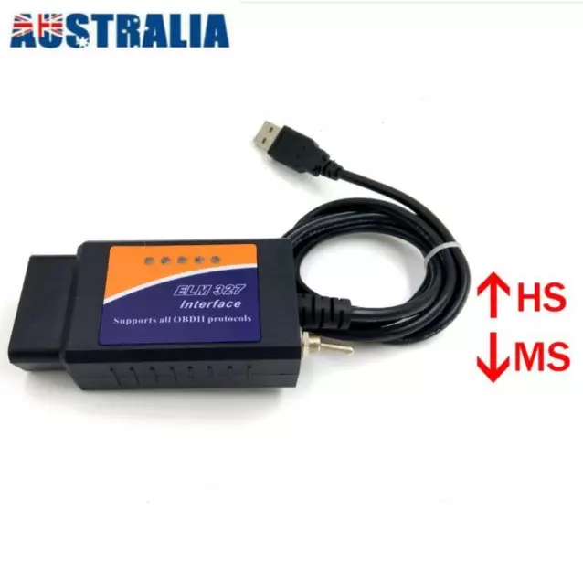 For Ford Forscan ELM327 USB Modified OBD2 Scanner V1.5 MS-CAN HS-CAN Code Reader