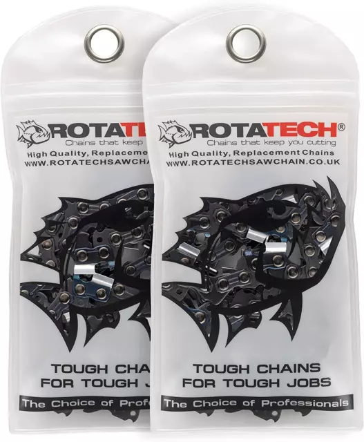 x2 (Two) Genuine Rotatech 12" Saw Chain Fits STIHL KOMBI KM HT Chainsaw