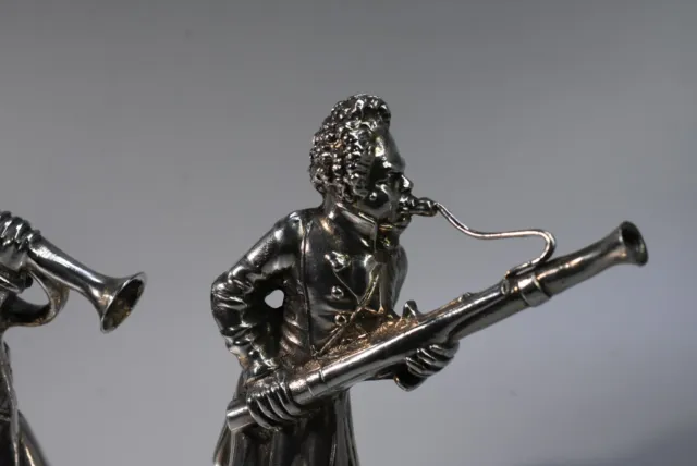 Very Fine  20thC GERMAN SOLID SILVER GEORGIAN MUSICIANS, NERESHEIMER c.1910 2