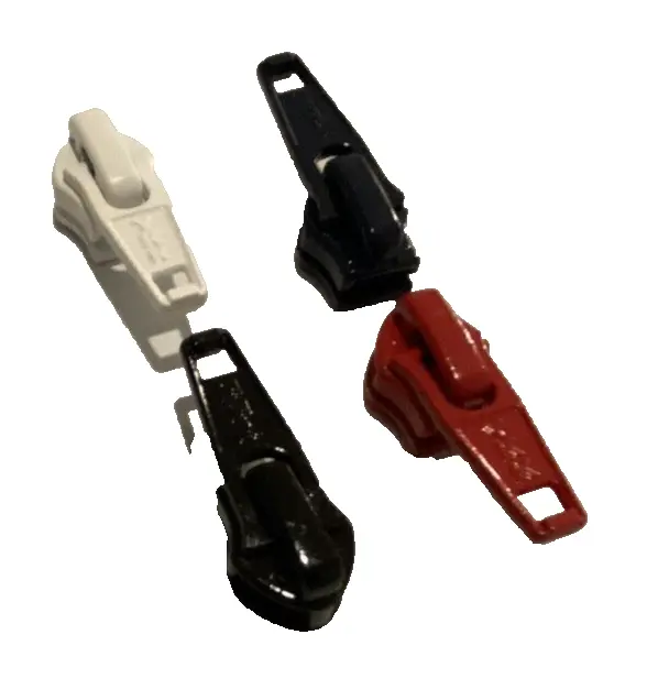 No.5 YKK ZIPS for NYLON Metal Zip Zipper Sliders - Red Black Blue and White