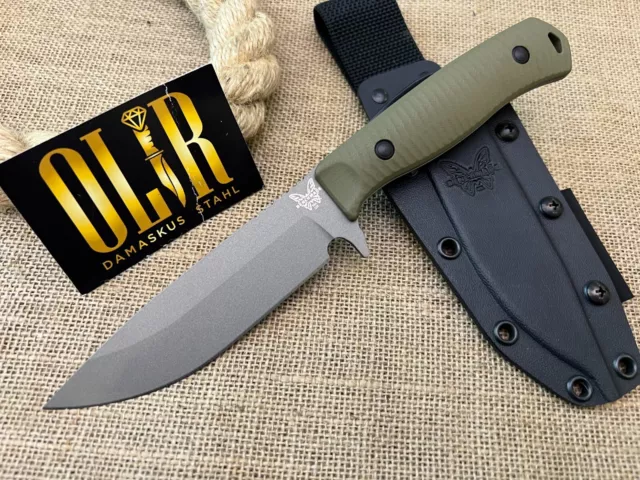 Benchmade 539GY ANONIMUS OD Green G10 CruWear Pulverstahl Jagdmesser HRC-65