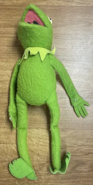 Vintage Plush Kermit the Frog #850 Jim Henson Muppet Doll Fisher Price Toy 1976