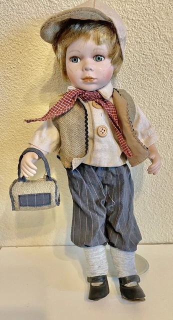 The Emerald Doll Collection Rare Vintage 16” Boy Porcelain