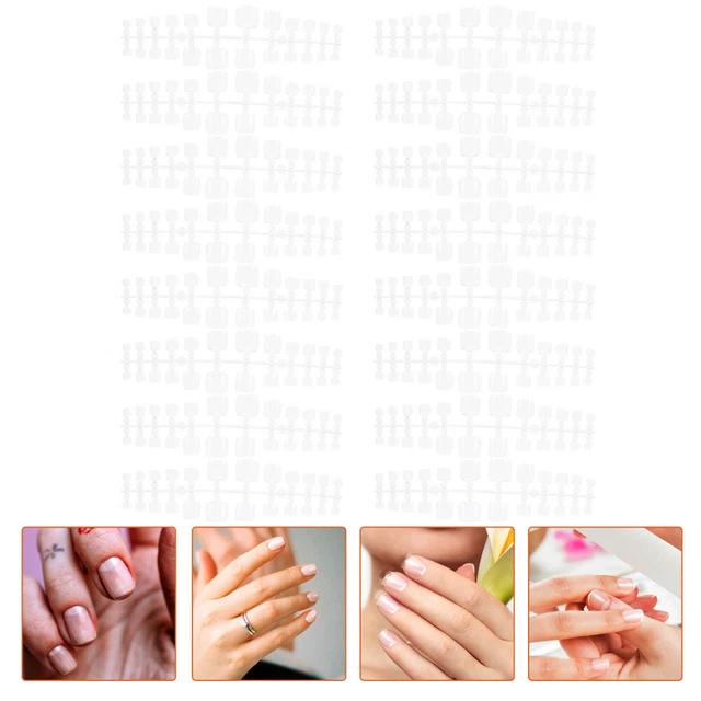 504pcs DIY Pédicure Nail Art Supplies for Salon Fake Full Cover Toenails