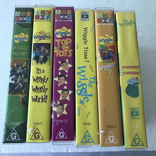 THE WIGGLES VHS Bundle Bulk Rare Original Cast Vintage Wiggly TV ABC ...