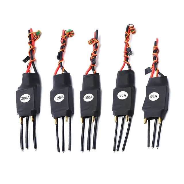 Regolatore ESC 20A-80A Per Motori Brushless – Con BEC 5V 2A, Per Aerei, Droni Ed Elicotteri RC