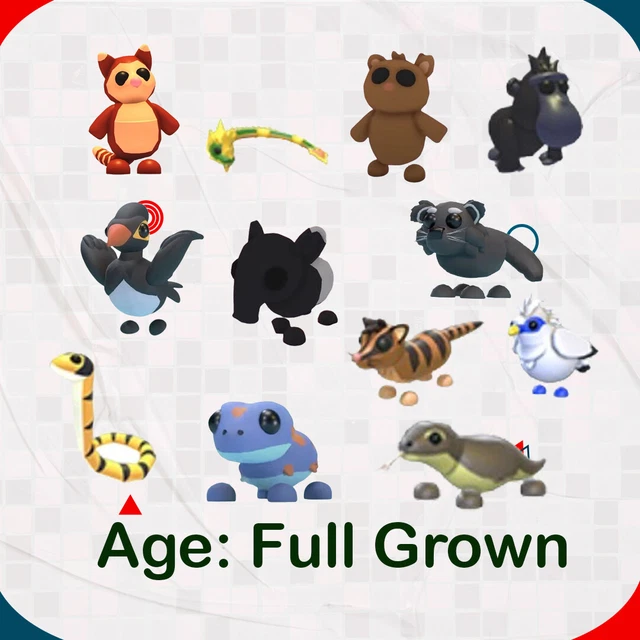 FullGrown Pets South East Asia Egg Pets Adopt Me   - Fast Delivery