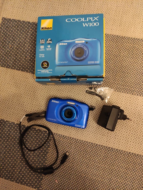 Appareil photo Nikon Coolpix W100 - Bleu