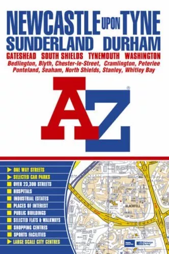 Newcastle upon Tyne Street Atlas (paperback) by Geographers A-Z Map Co Paperback