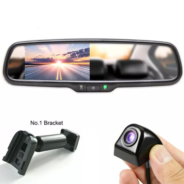 4.3'' Rear View Mirror Monitor Reversing Backup Camera Kit Car For Ford Mustang