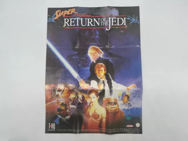 Super Star Wars Return of the Jedi Super Nintendo SNES Poster ca. 40x30cm