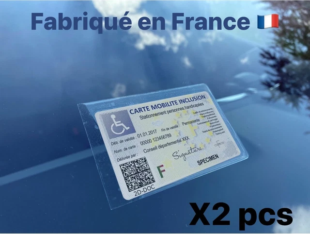 SUPPORT DE CARTE vtc taxi handicapé badge fixe pare-brise autocollante EUR  9,99 - PicClick FR