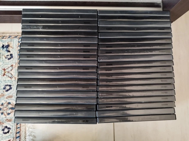Lotto Di 50 Custodie Sony Playstation 2 PS2 Nere Originali OEM (usate, Vuote)