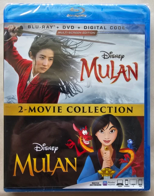 DISNEY MULAN Movie Collection Blu Ray DVD, Animated Live - Main Image