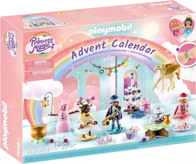 Playmobil 71348 Adventskalender Weihnachten unter dem Regenbogen Spielset