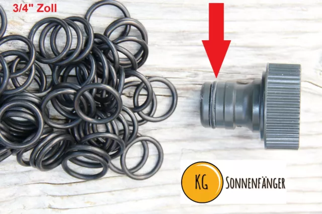 O-Ring Dichtung für alle 3/4" Zoll Schlauchsysteme z.B. Gardena Profi usw.