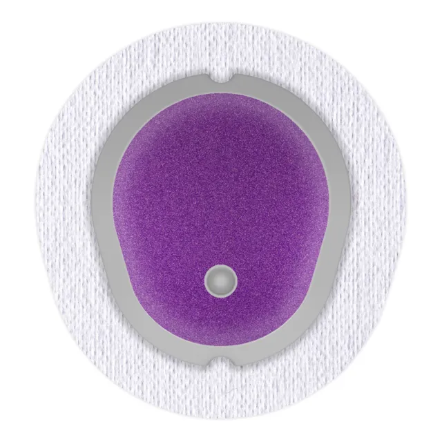 Aufkleber Sticker für Dexcom G7 Sensor 2x Violett Metallic myDili Diabetes