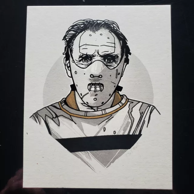 Dr Hannibal Lecter Silence Of The Lambs Gold Art Print Poster Movie Tyler Stout