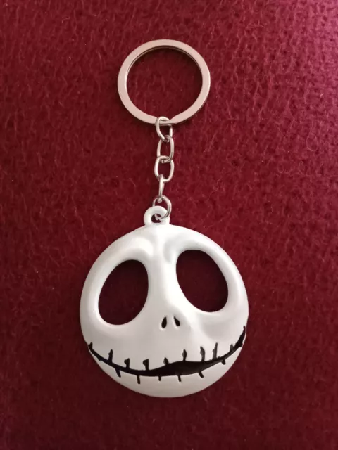 L'Etrange Noel de Mr Jack Porte-clés Métal Figurine Jack Skellington Blanc