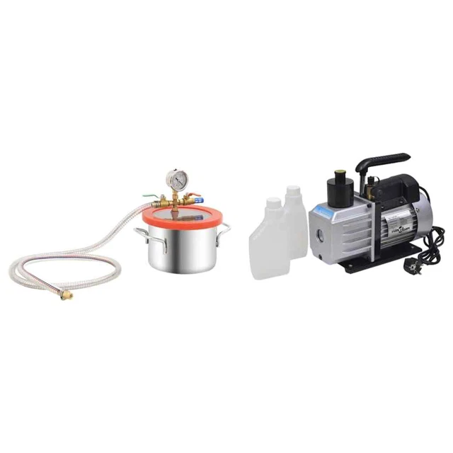Camera a Vuoto con Pompa a 2 Stadi 3,7 L vidaXL
