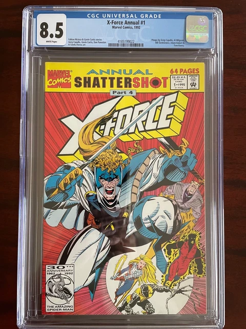 Marvel Comics X-FORCE Annual 1 CGC Grade 8.5 (1992)