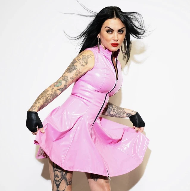 pink latex skater dress The prettiest of spring time dresses! Off the shoulder puff sleeve skater dress in bay pink with light blue bow #latexdress #latexdesigner #pinklatex #shhhcouture #shhhcouturelatex