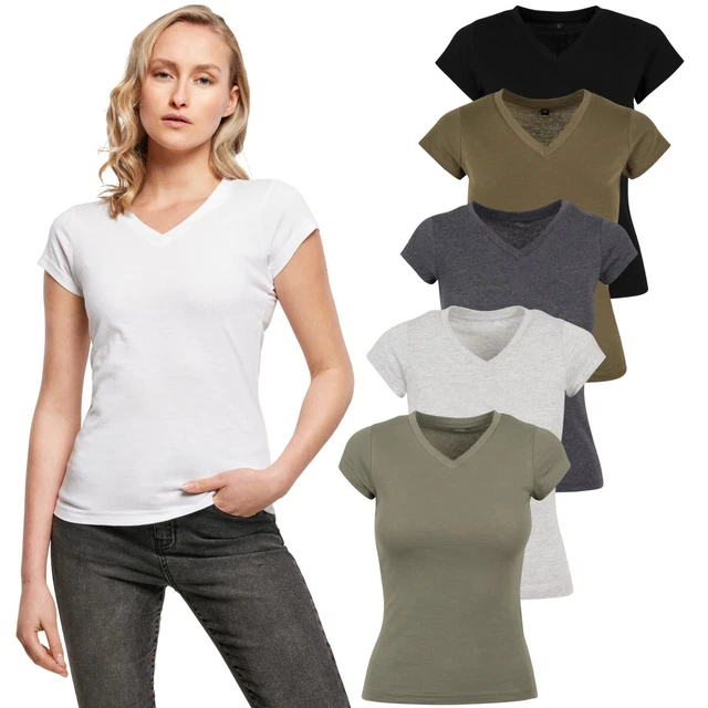 Build your Brand Femmes Basic Tee Chemise Basic Brillant Coton
