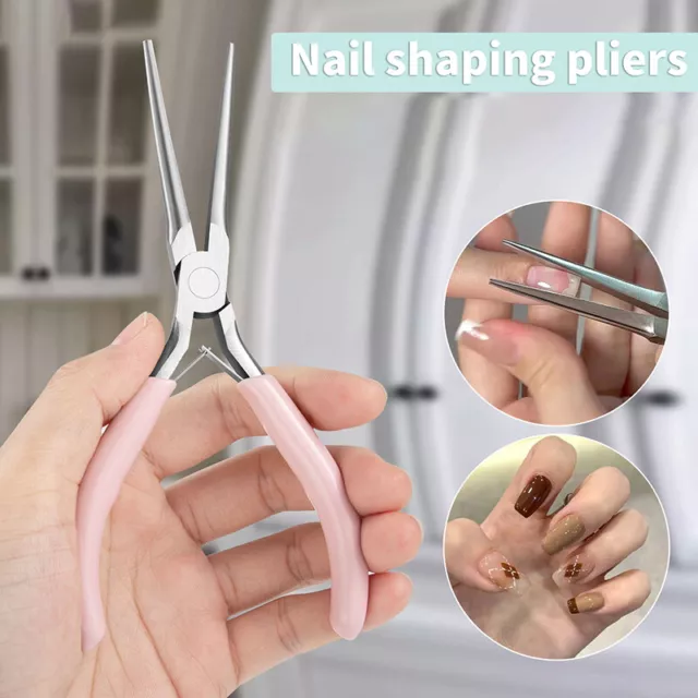 Acrylic Nail Pincher Pinching Pinch Clamp Tool Art C Curve Manicure Tool