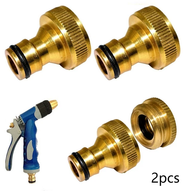 Gewindeanschluss SCHLAUCH Wasserhahn Wasserleitung 3/4 " Garten 2 Stück