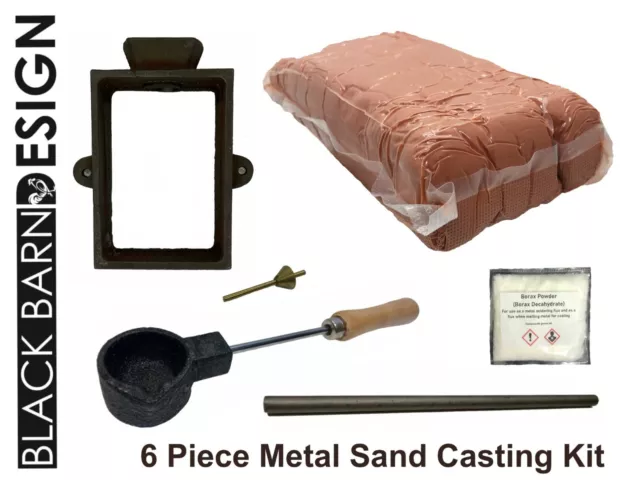 6 Piece Sand Casting Bundle For Metal Casting (Delft Style) Gold Silver Bronze