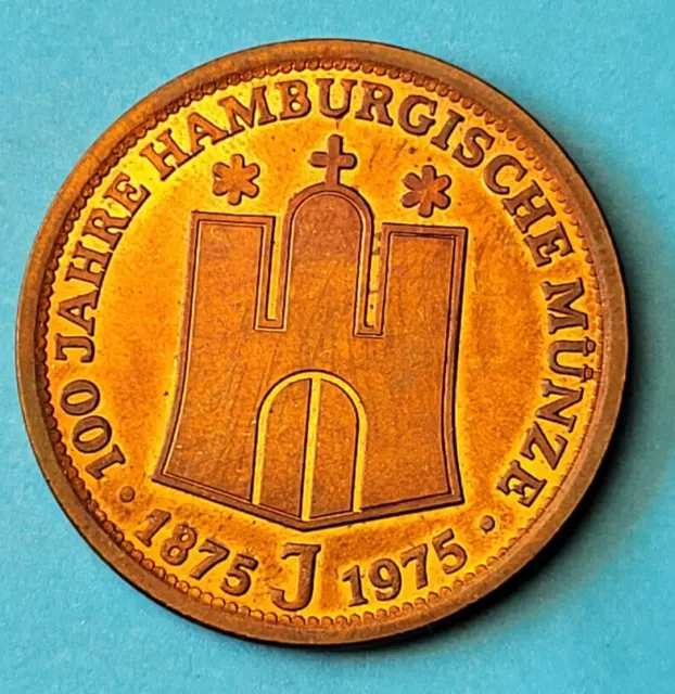 Medaille 100 Jahre Hamburgische Münze 1975