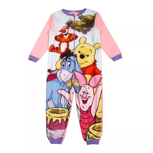 Girls Disney Winnie the Pooh Micro Fleece All in one Jumpsuit Age 3-4 Years