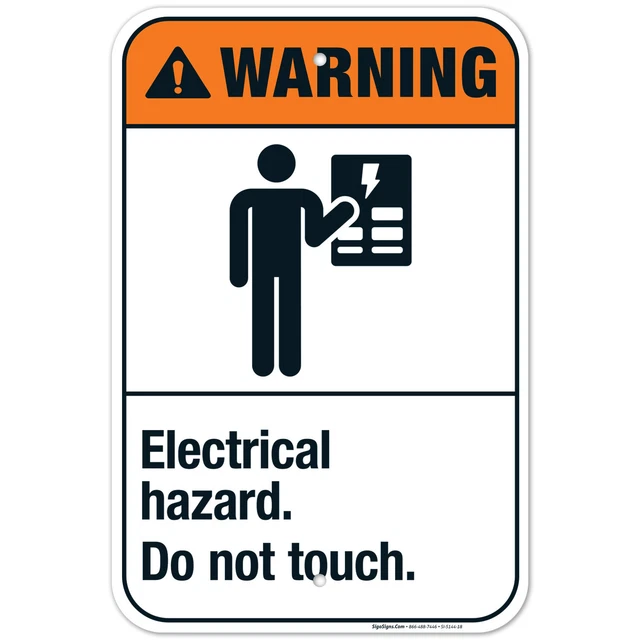 ELECTRICAL HAZARD DO Not Touch Sign, ANSI Warning Sign, $13.99 - PicClick
