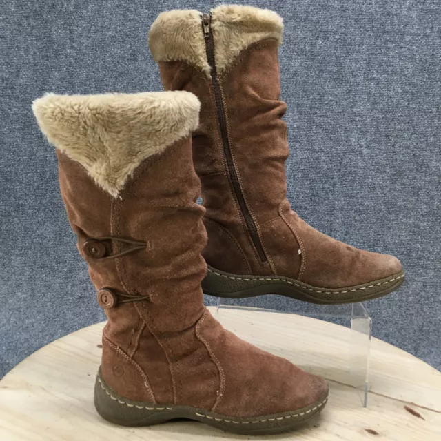 Baretraps Boots Womens 8M Esha Tall Winter Shearling BT F0810191 006 13 Brown