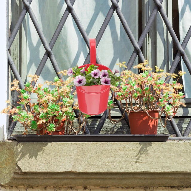Blumenhalter Aus Eisen Blumenkübel Gartenzaun Hängende Blumentöpfe Wandpflanzer