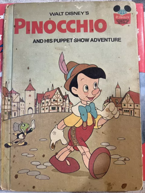 Walt Disneys 1973 Pinocchio and his Puppet Show Adventure Hardcover Random House