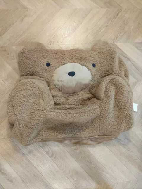 Pottery Barn Kids My First Anywhere Chair Caramel Sherpa Bear Slipcover