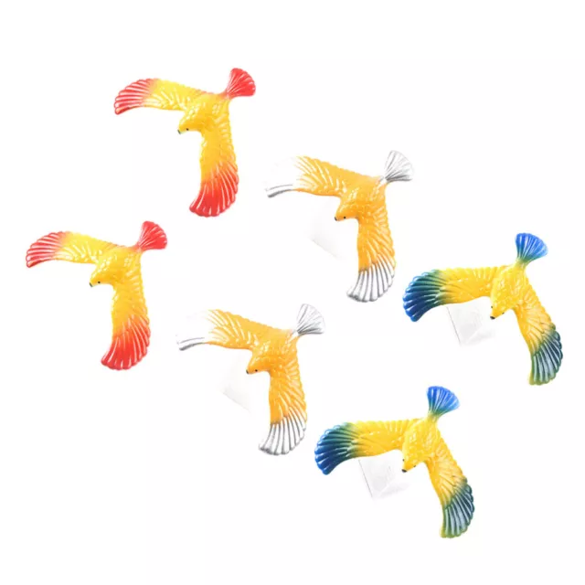 6pcs Toddler Birds Toys toy balancing bird Plastic Birds Toys Preschool