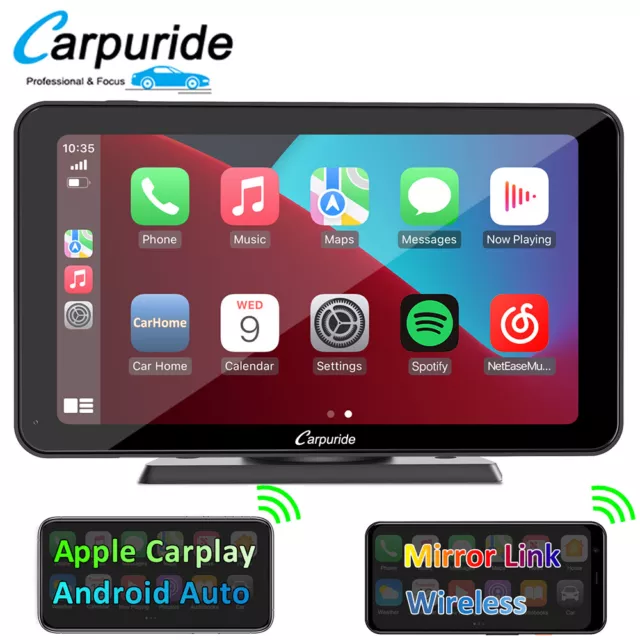 Carpuride 7Inch Sensorbildschirm Autoradio Drahtlos Apple CarPlay & Android Auto