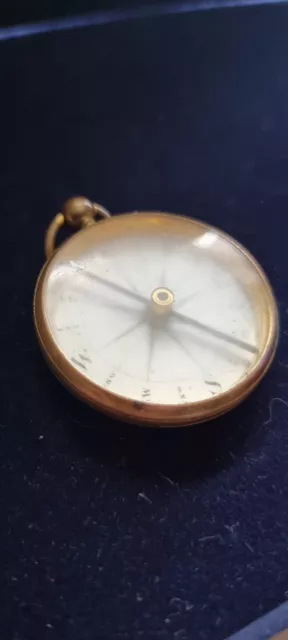 Rare Antique 18th Century  Georgian Pocket Watch Compass Circa 1800