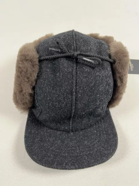 FILSON DOUBLE MACKINAW Wool Cap Charcoal/Dark Brown Xl Nwt Sold Out ...