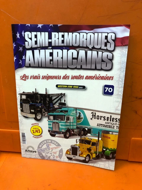 Altaya 1/43 Volvo VNL730 2010 Semi-remorque Américain N°54 - Neuf