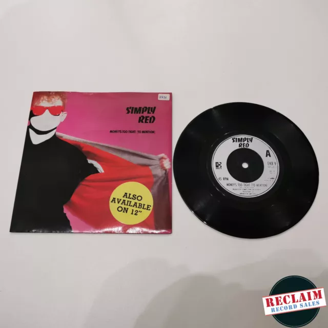 simply red moneys too tight 7" vinyl record very good +