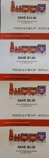 $27 Enfagrow Toddler Formula Coupons / Checks Exp 5/31/23