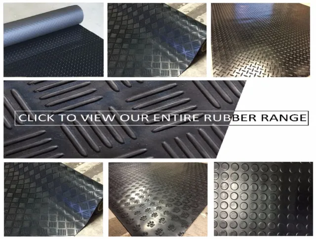 Choose from 9 Styles & Various Thickness & Size Rubber Floor Matting