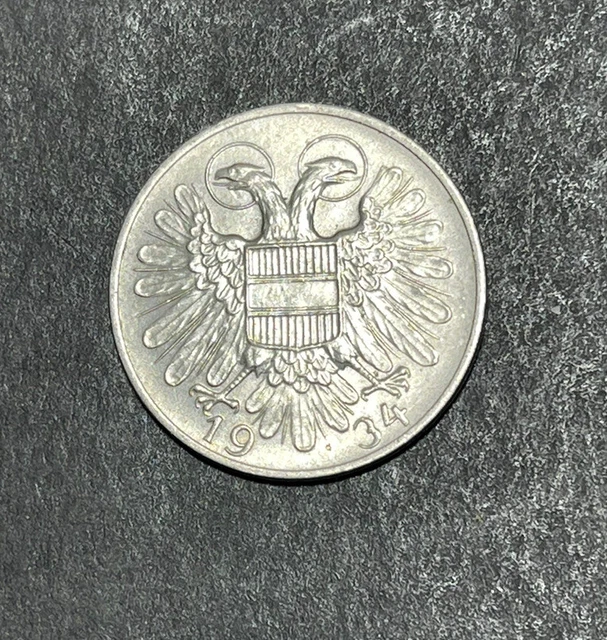 1934 Austria 50 Groschen world coin Excellent condition High Value