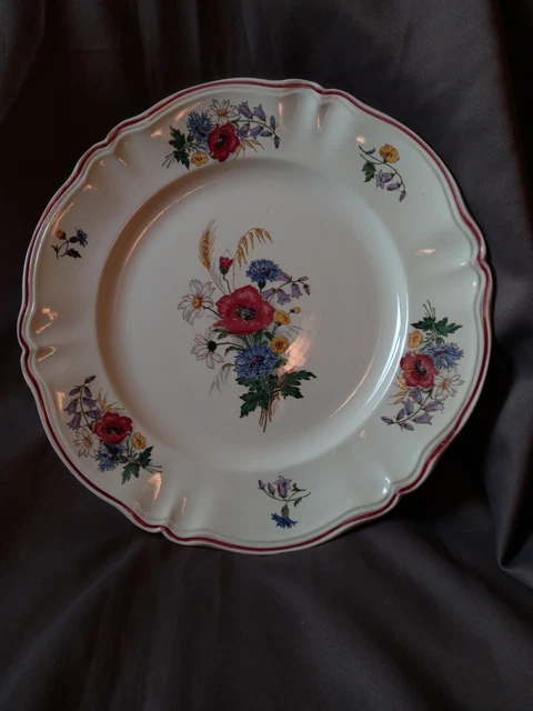 Plat  Rond  Sarreguemines  Décor  Algreste